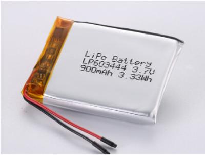 Китай LP603444 3,7V 900MAH литий-ионные батареи производители Монетной размер Литий-полимерный аккумулятор А класс для заряжаемых устройств продается