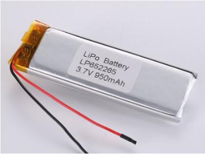 Китай LP652265 3,7V 950MHA литий-ионные батареи производители Другие анодные материалы LiPo Pack высокой емкости для рынков стран от EWT продается