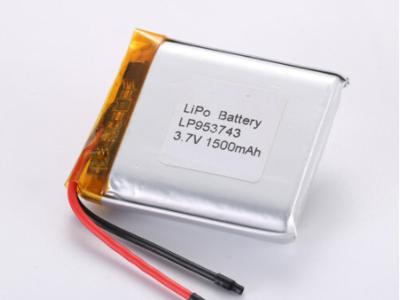 Китай LP953743 3.7V 1500MAH производители литий-ионных батарей Долговечные литий-полимерные аккумуляторы с перезарядкой -20°C до 60°C продается
