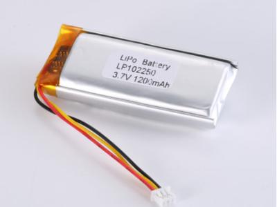 Китай LP102250 3,7V 1200mah литий-ионные батареи производители Литий-полимерный аккумулятор с высокой скоростью разряда и химическим составом Литий-полимер продается