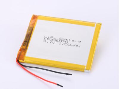 Китай LP336070 3,7V 1700MAH литий-ионные батареи производители Химический состав Литий-полимерный аккумулятор с защитой от перезарядки и высокой скоростью разрядки продается