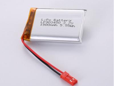 China LP903450 3.7V 1500MAH Lithium-Polymer-Batterie mit FCC-Zertifizierung zu verkaufen