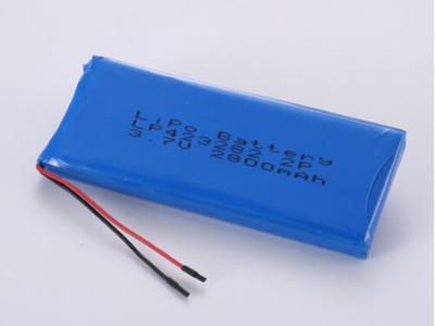 China LP423282 3,7V 2800MAH Li-Ionen-Batterie Hersteller Akzeptable OEM-Lithium-Polymer-Batterie mit PCB-Schutz und Haltbarkeitsdauer von 1 Jahr zu verkaufen
