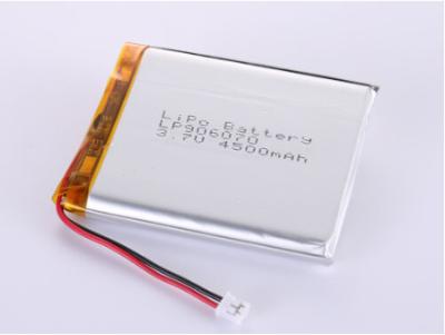China li ion battery manufacturers LP906070 3.7V 4500mah Customizable Lithium Polymer Battery for Your Industrial Needs Discharge Current Within 1C Rate -20C -60C for sale