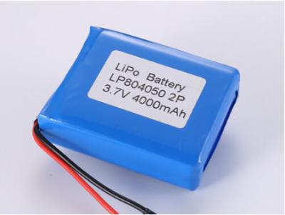 China LP804050 3.7V 4000MAH li ion battery manufacturers Discharge Current Within 1C Rate High Capacity LiPo Pack with Li-polymer Battery Type Cell for sale