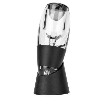China Disposable Food Grade Wine Aerator Decanter Filter Wine Enhancer Wine Bar Accessories Easily Sones Portable Decanter with Base for sale