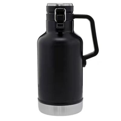 China Customized Wholesale Disposable Fashion Heat Insulation Mug Stainless Steel Portable Beer Mug With Handle Travel Mug for sale