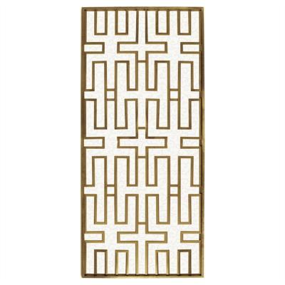 China Minimalist Decorative Stainless Steel Wall Panel Art Metal Screen Fence Laser Cutting Stainless Steel Screen for sale