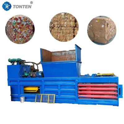 China Horizontal Waste Paper Hydraulic Baler Plastic Bottle Baler Machine for sale