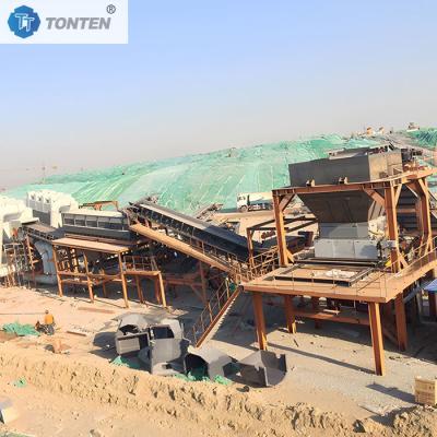 China Marmerbeton, steen en steenbreker, recycling-sortlijn Te koop