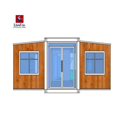 China Modern Luxury Expandable Container House Prefab House Flat Pack Home Extendable Shipping Container House for sale