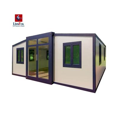 China Modern Easy Assembly Luxury Expandable Container House Prefab House Flat Pack Home Extendable Shipping Container House for sale