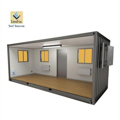 China Modern Luxury Prefab 20ft/40ft Steel Structure Shipping Container Modular Extendable Container Houses 2 Bedroom Movable Homes for sale
