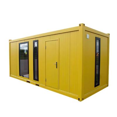 China Modern Yellow Steel Structure Shipping Tiny House Kit Sandwich Panels Container House Movable Prefabricated House For Sale for sale