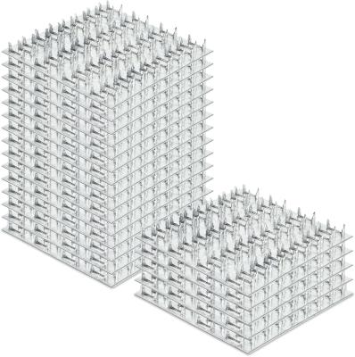 China Pronged Truss Plates with 8mm Nail Teeth Galvanized Steel Flat Mending Plates Repair Tie Plate Bracket Thickness 1mm for Timber Roofing Wood Truss Connector Plate for sale
