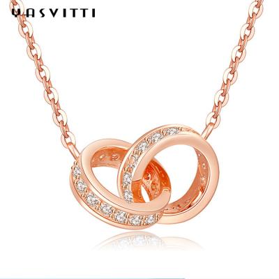 Κίνα 6.7X8.2mm 2.08g ασημένιο αλυσίδων περιδεραίων 18k περιδέραιο βρόχων πιάτων διπλό προς πώληση