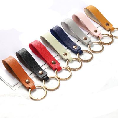 China Belt Waist Wallet KeyChains 8 Colors Fashion PU Leather Key Chain Business Gift Leather Key Chain Men Women Key Chains Belt Waist Wallet KeyChains for sale