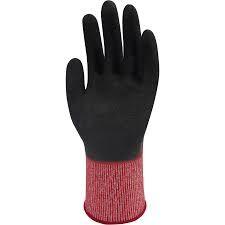 Chine Revêtement de polyester de poignet de Knit de gants de travail enduit par paume de nitriles de la taille 6-11 à vendre