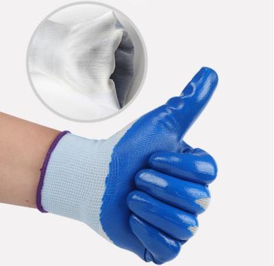 Chine 43 grammes de polyester de revêtement de nitriles de travail de gants de résistance de haute température à vendre