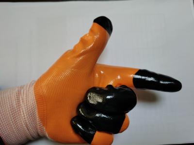 Chine les nitriles d'immersion du double 13G ont enduit des gants de travail pour le travail lourd à vendre