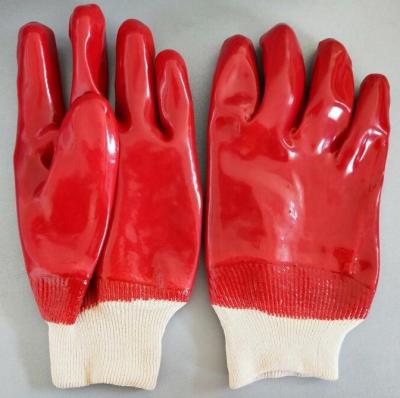 China Hydrocarbon Treated Interlock Liner Pvc DippeProtective Work Gloves for sale