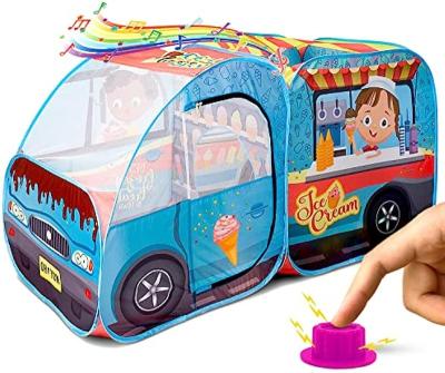 China THUNDER CUT Ice Cream Truck Play Tent, Realistic Big Button Toddlers Music Truck Ice Cream Birthday Gift 41 x 34.19 x 7.8 cm for sale