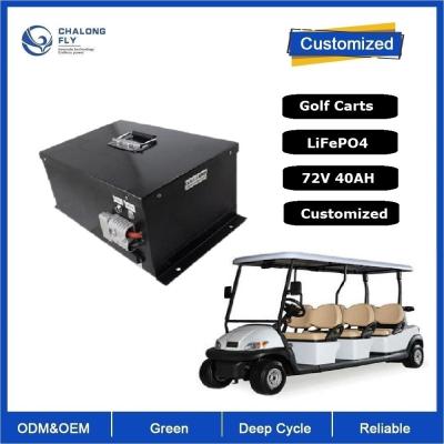 China Golf Cart Forklift Motorcycle Lifepo4 Lithium Battery 48V 72V 40Ah BMS RS485 2000cycles Lead Acid Replacement Battery for sale