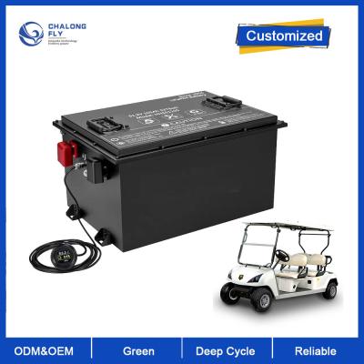 China HHS Lifepo4 Batería de carrito de golf 36v 48v 72v 72ah 100ah 105ah 160ah 200ah Kit de conversión de batería de litio con cargador en venta