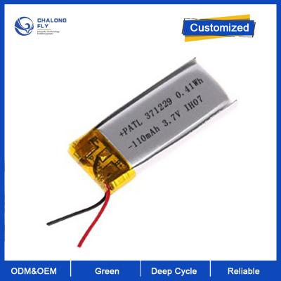 China 3.7V 110mAh Li Polymer Battery UL 1642 verklaarde voor Sprekersregistreertoestel Te koop