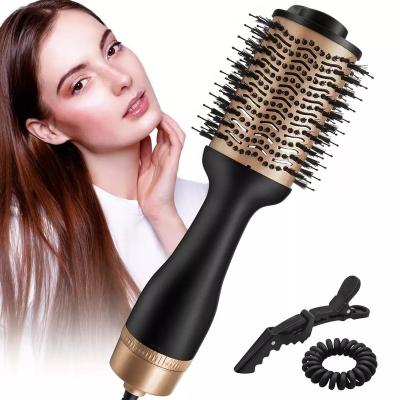 China Fashionable Appearance Ionic Hair Straightener 1200W 5 In 1 Hair Dryer Brush Cepillo Secador Hairdryer Plancha De Cabello Curler Electric Hot Comb for sale