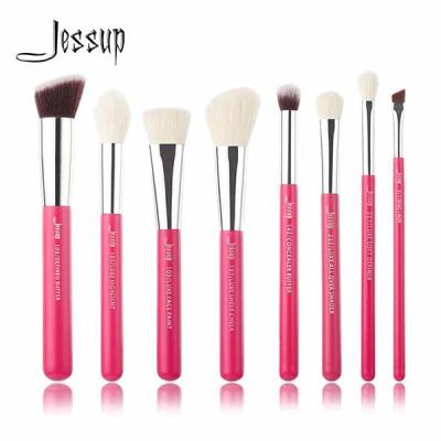 China Rose Carmine Goat Hair Basic Makeup-Bürsten-Satz-volles Gesichts-Make-upbürsten-Satz zu verkaufen
