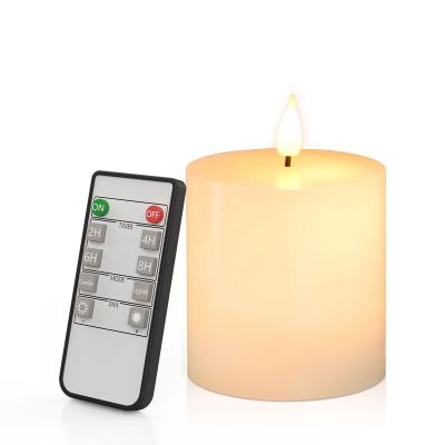 China Hot Selling 3d Flameless Wick Flame Candles Decorative Flameless Flickering Stationary for sale