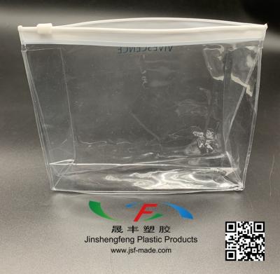 China Clear PVC Zipper Bag PVC Stand Up Pouch A Frame Cosmetic Clear Zipper Bag for sale