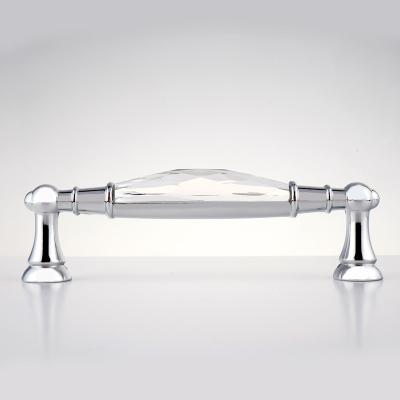 China Modern Crystal Cabinet Handle Pitch Wholesales Online Made in China for 96mm Kitchen Door and Modern Window Handles Warehouse Hotel UNDETERMINED for sale