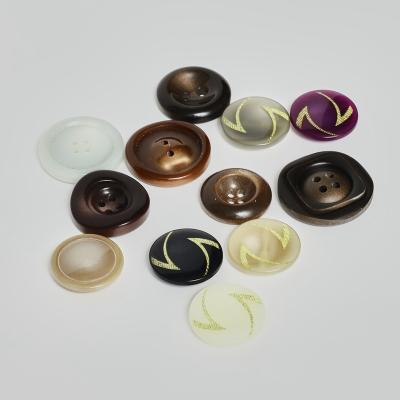 China Other Manufacturer factory price custom size and logo 17mm glitter pearl resin button for sale