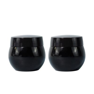China 30g/50g Capuz de plástico vazio esfriado Esfregar corpo preto manteiga creme facial recipientes cosméticos de plástico à venda