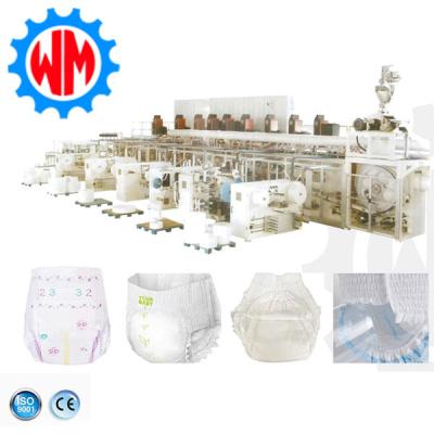 China High Efficiency Full Servo Baby Diaper Production Line with Intelligent Packaging System for sale