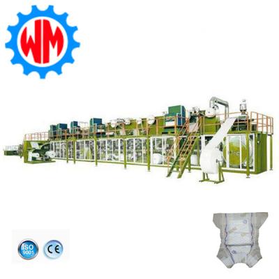 China 2025 New Full Servo Baby Diaper Production Line with Packaging System and Waste Disposal for sale