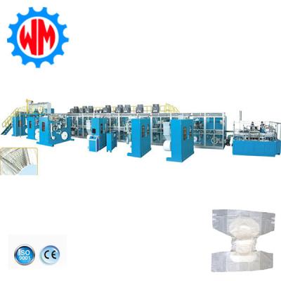 China Full Automatic Adult Diaper Machine 400KW Diaper Manufacturing Equipment for sale