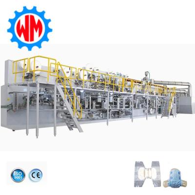 China Professional Factory High Speed Full Servo Adult Diaper Making Machine with ISO9001 for sale