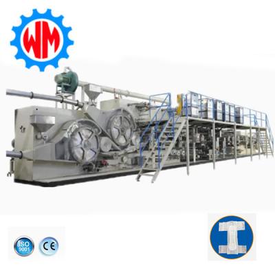 China Professional Factory Full Servo Adult Diaper Making Machine Global Export for sale