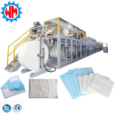 China Lower Energy Underpad Production Line 380V 50HZ Full Automatic Auto Stacker for sale