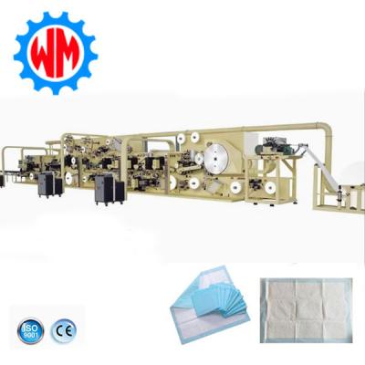 China Customization Underpad Production Line PLC Underpad Manufacturing Machine for sale