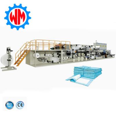 China CE Full Servo Underpad Making Machinery Underpad Manufacturing Machine for sale