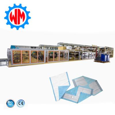 China Automatic Underpad Making Machinery Fluff Pulp SAP Underpad Manufacturing Machine for sale