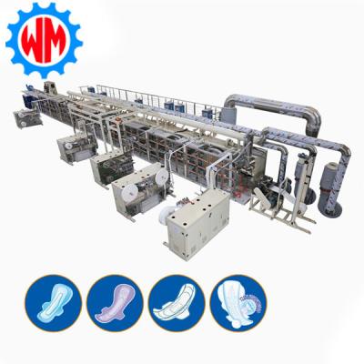 China Automatic Sanitary Pad Making Machine Full Servo High Speed Operation for sale