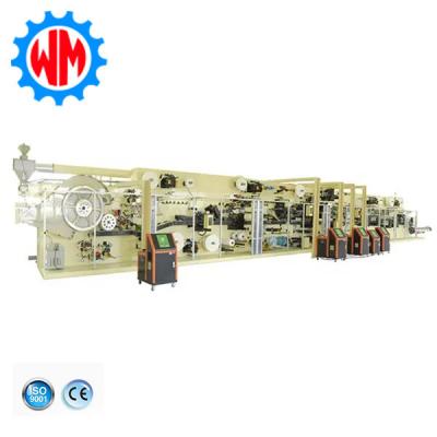 China Automatic Sanitary Napkin Making Machine 400KW Napkin Pad Machine for sale