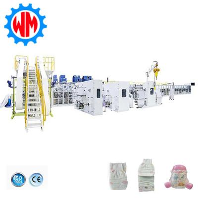 China 600Pcs/Min Baby Diaper Making Machine CE Diaper Banane Ki Machine for sale
