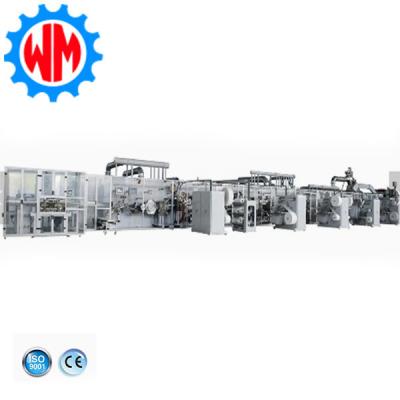 China PLC Panty Liner Making Machine With Packaging System Easy Operation for sale