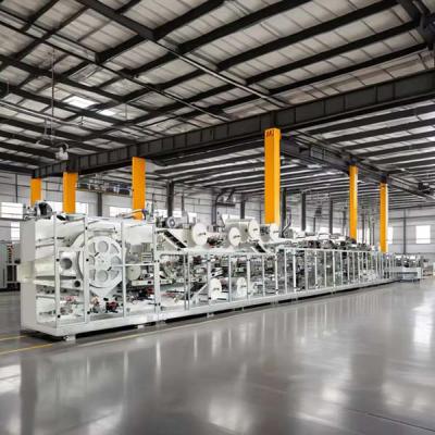 China High Speed Adult Diapers Production Line 250-400 Pieces/Min Intelligent System for sale